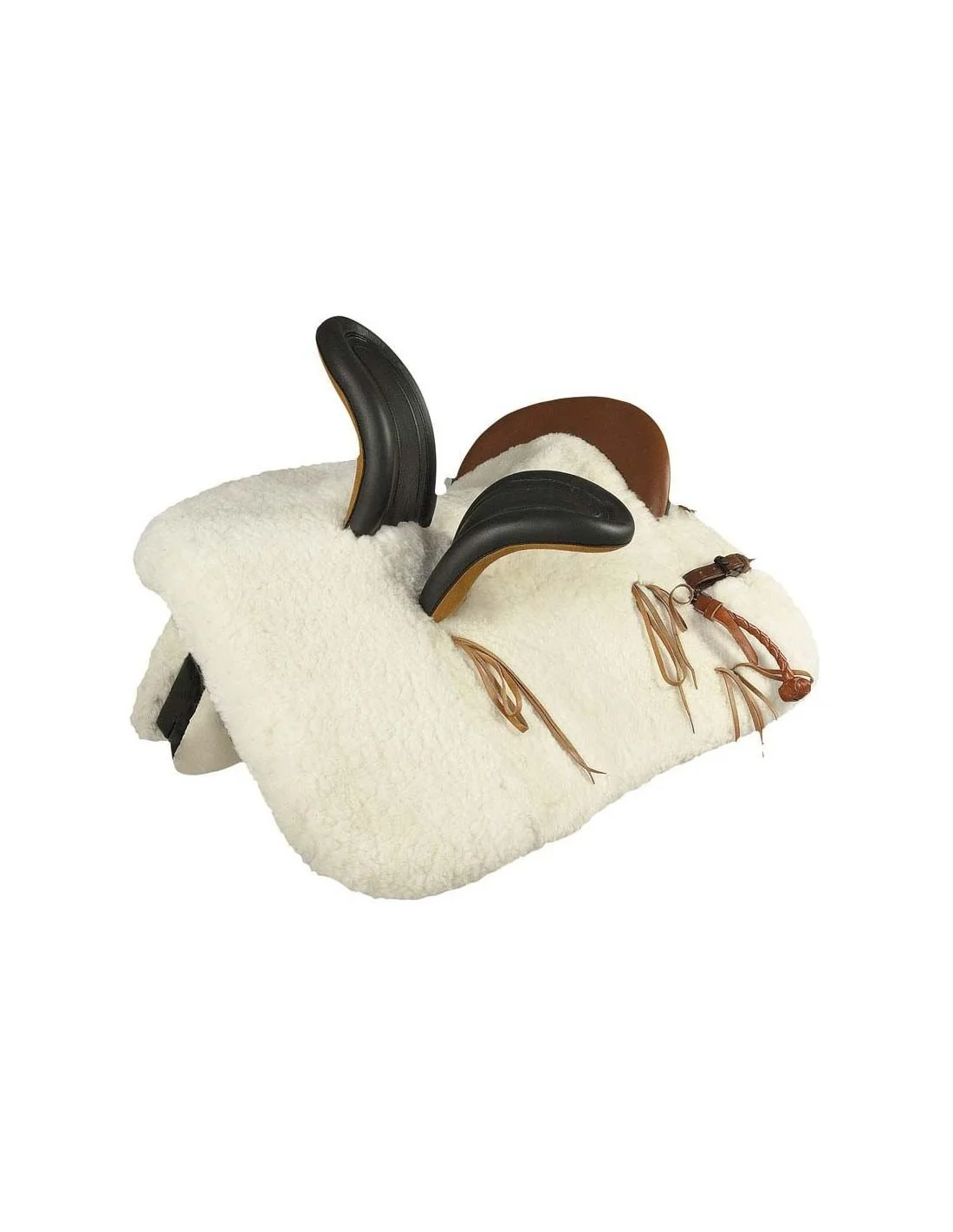 Traditional Silla de Amazona — Spanish side saddle used in festivals and ceremonies