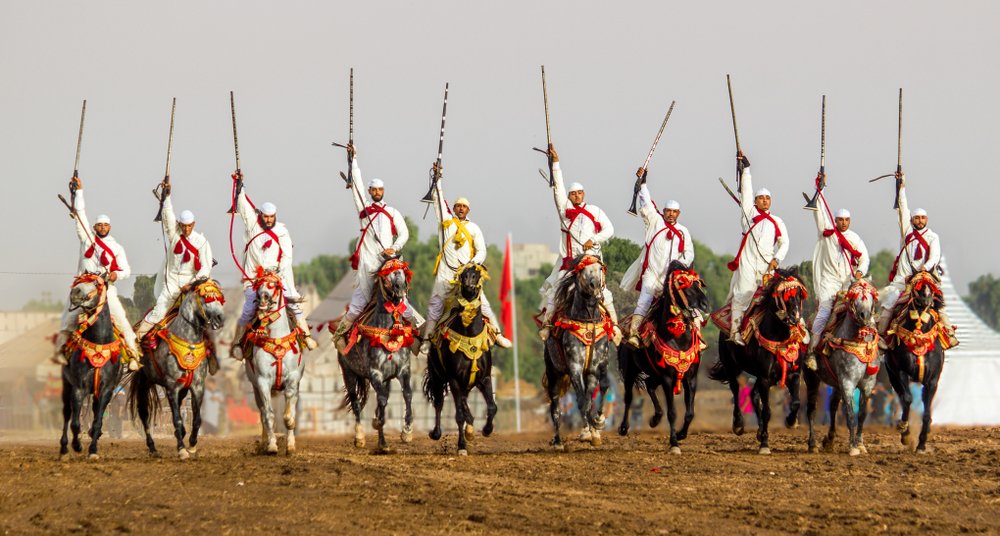 Tbourida riders in Morocco